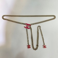 CHANEL Chain Belt CC Necklace 142773137