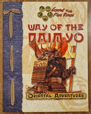 RPG Book Way of the Daimyo for Legend of the Five Rings 2nd ed by AEG D&D D20