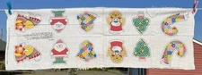 Vtg Calico Christmas Ornaments Fabric Panel Cut N Sew Makes 6 Spring Mills
