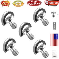 5-Pack Stainless Steel D-Ring Camera Tripod Screws