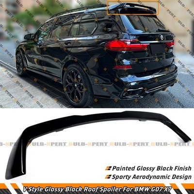 For 19-26 BMW X7 G07 M60i GT Style Gloss Black Rear Roof Spoiler