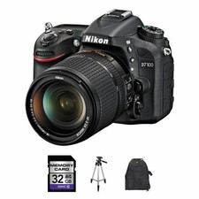 Nikon D7100 24.1MP Digital SLR Camera - Black (Kit with AF-S DX