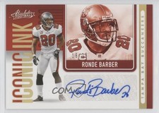 2021 Panini Absolute Iconic Ink Gold 16/25 Ronde Barber #II19 Auto 07lk