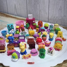 Shopkins Mini Figures Toys Lot Of 55 Used