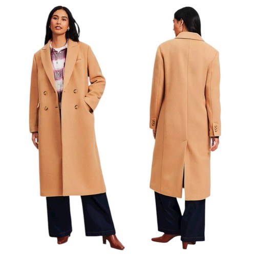 Veste Moto Cropped En Cuir Ann Taylor LOFT Couleur Camel Taille 8 - Très Bon état Occasion