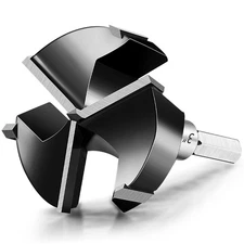 Forstner Drill Bit Triple Flute Carbide Drilling Set, Tipped Forstner Bit for...