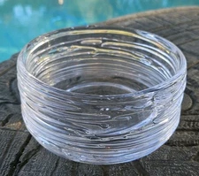 Gorgeous SIMON PEARCE GLASS  ECHO LAKE BOWL Small 4 3/4" Diameter 