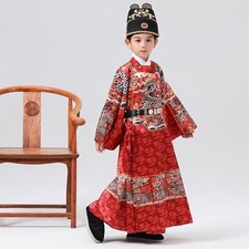 Mens Boy Ancient Hanfu Costume Chinese Ming Dynasty Cosplay Retro