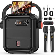 Karaoke Machine Wireless Microphones Portable Bluetooth Speaker PA System JYX
