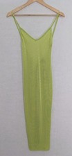 Pretty Little Thing Back Knot Strappy Maxi Dress Lime Green Size 6 Party Sexy