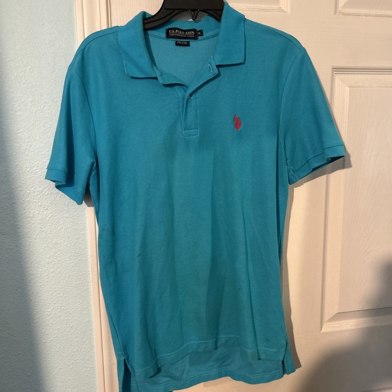 Blue Dress Polo Shirt Men’s