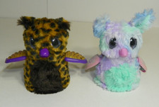 2 HATCHIMALS Mystery HATCHED 5" Purple Aqua Green Pink and Leppard Hatchimal wor