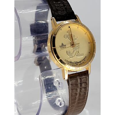 Vintage Lorus Disney Mickey Mouse Gold-Tone Quartz Watch | eBay