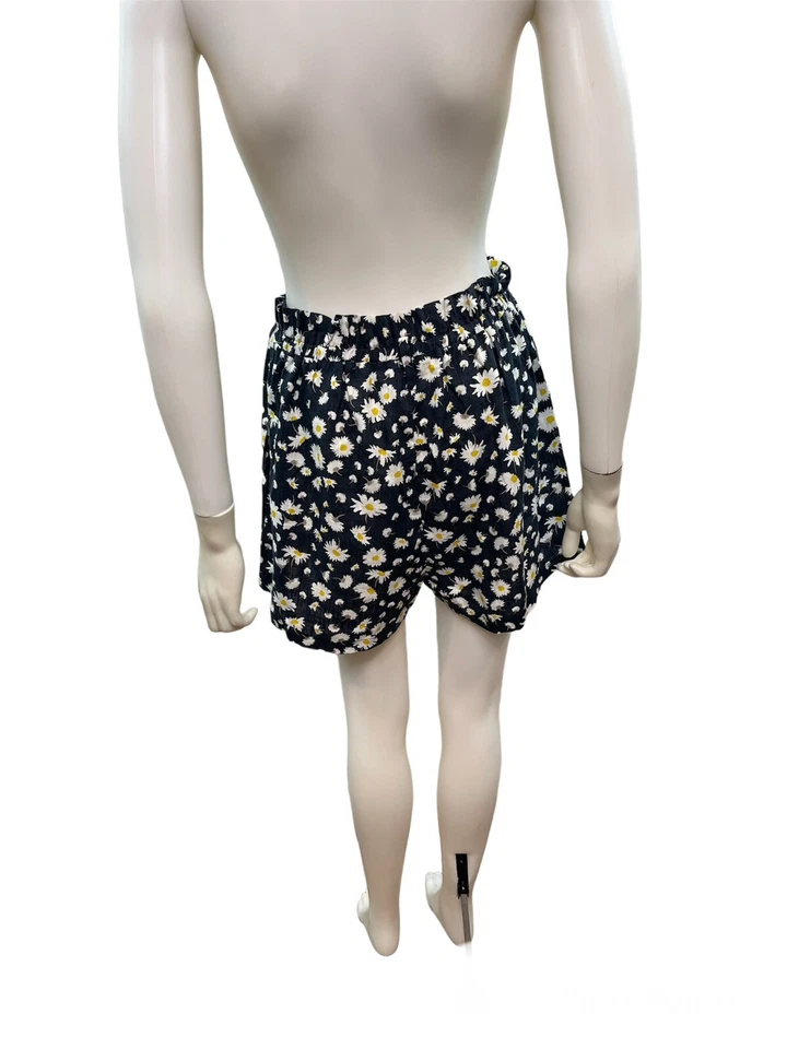 Pantalones cortos bolsa de papel estampada margarita talla M exuberantes para mujer Foto 3 de 4