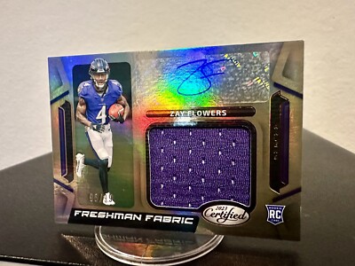 2023 Panini Certified - Freshman Fabric Signatures Zay Flowers