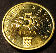 2015 Croatia 5 Lipa KM#5 - 18MM - RED OAK BRANCH - WORLD COIN Europe