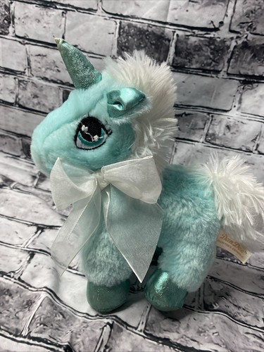 DanDee Blue Unicorn Shiny Sparkle 7" Plush Stuffed Animal (Signs Of Pre-loved) - Picture 12 of 16