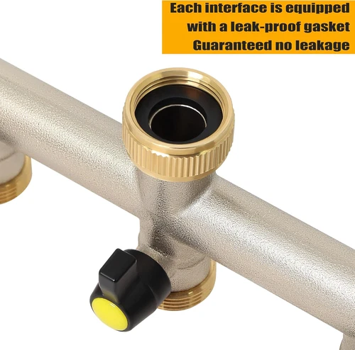 Gardena Distributore Acqua 3 Vie Rubinetto Distributore 3/4" Tubo Ottone Valvola - Foto 13 di 16