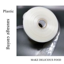 5 Meters Food Grade Casings for Sausage Salami Wide 50mm Shell Plastic Inedible