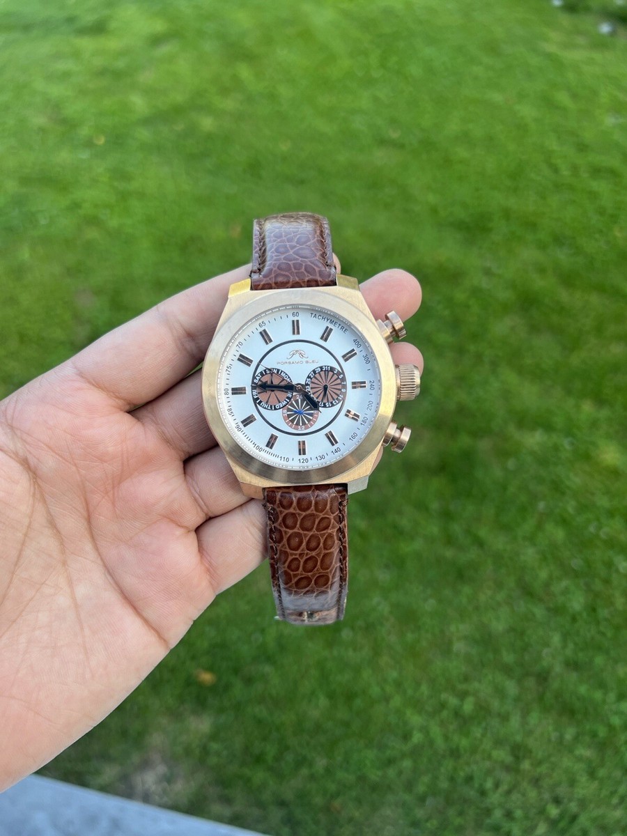 Porsamo Bleu Sydney G luxury men's watch, genuine leather band