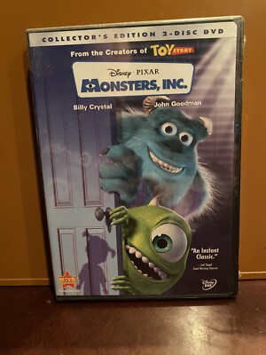Disney s Monsters Inc. collectors edition 2- Disc DVD Brand New Sealed ￼