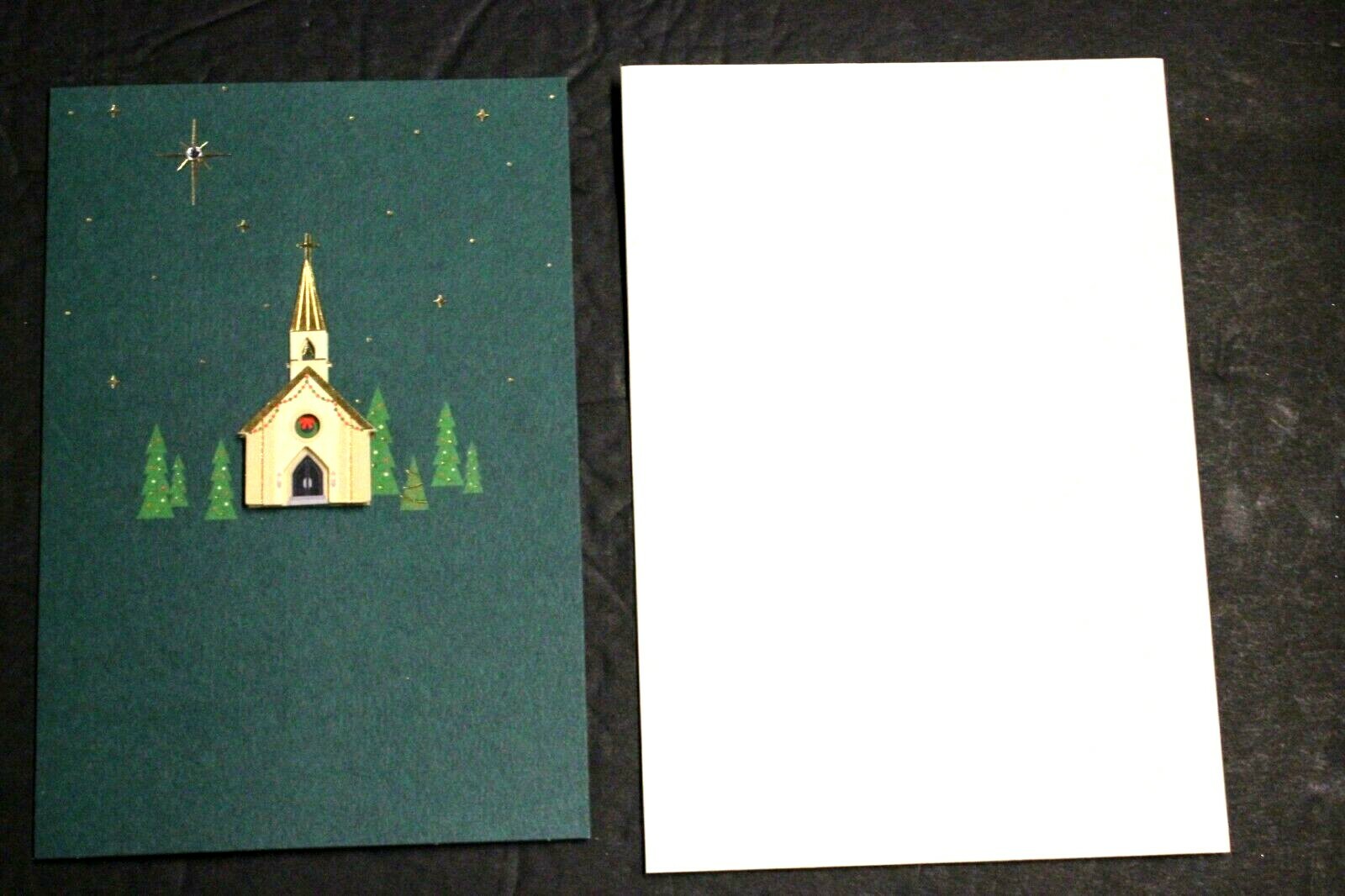 12 Cards Hallmark Signature Christmas Cards, Church, Box of 12 eBay
