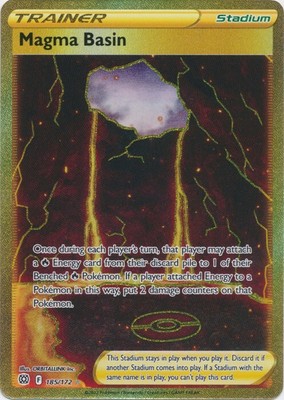 Magma Basin  185/172 Secret Rare SWSH09: Brilliant Stars