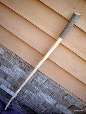 cured/economy HICKORY HIKING trekking/walking stick w/bark handle strong/sturdy