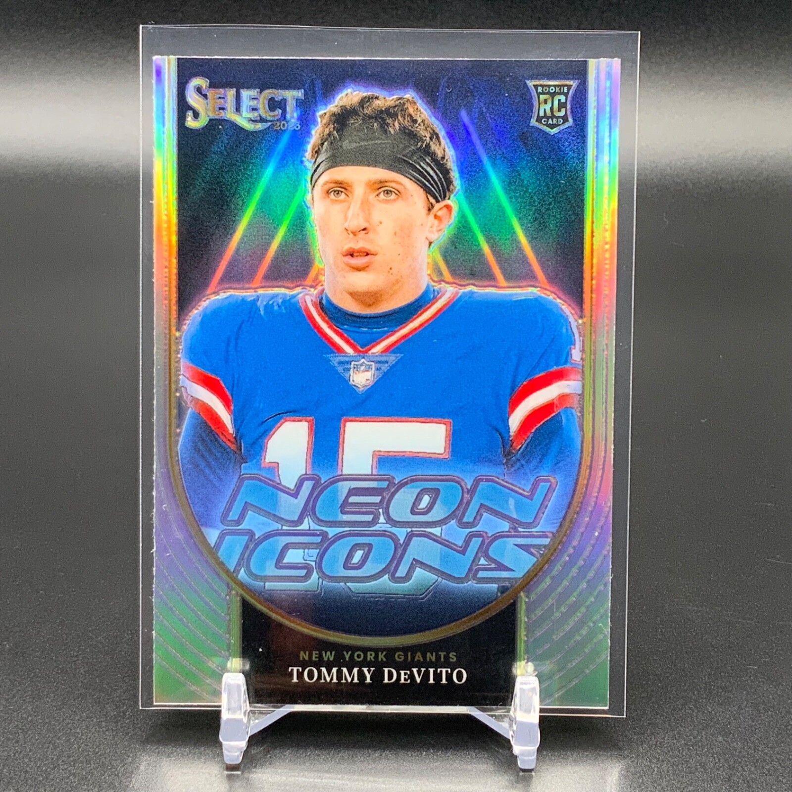 2023 Panini Select - Neon Icons #NI-TDE Tommy DeVito Rookie RC Silver TTC2402