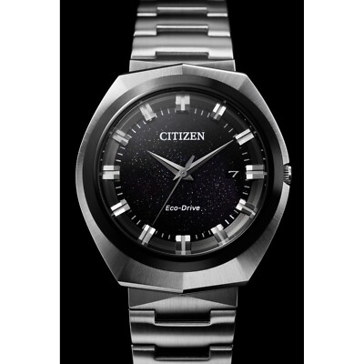 Citizen Mens Sport Luxury Eco-Drive Silver Stainless Steel Watch