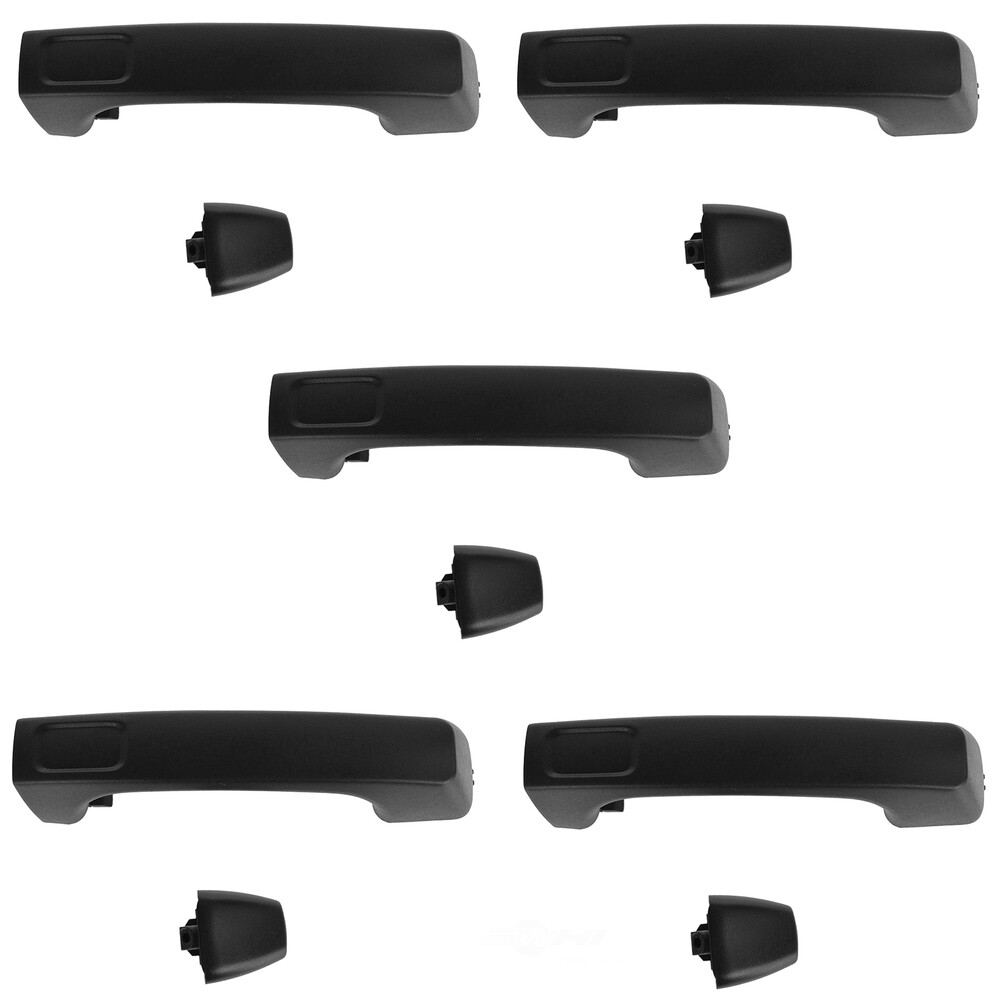Black Textured Exterior Door Handle Set – 4 Pieces – For 2003-2009 Hummer H2 – Front & Rear