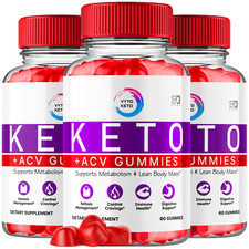  3 Pack Vyto Keto ACV, Vyto Keto Gummies Advanced Weight Loss 180 Gummies 