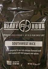 1 Ready Hour Side Dish/Military Meal/Survival Food/Camping: Southwest Rice