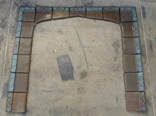 S & S Vintage 17 Tile Fireplace Surround California Arts & Crafts/Brown