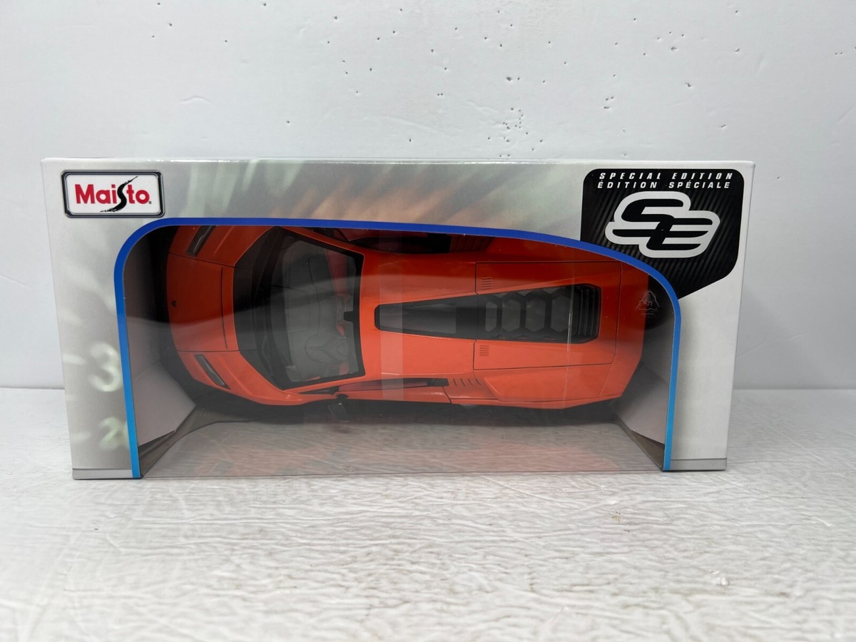 Voiture Miniature Orange Maisto Modèle Réduit 1/18 Lamborghini Countach LPI- 800 – Orange, Collection Voiture Miniature Voiture De Course