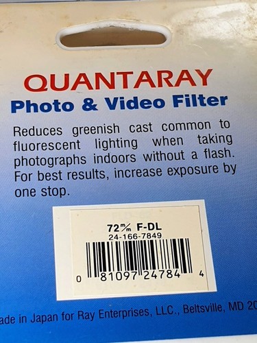 72mm FL-D Daylight Balance Lens Filter FLD Japan 72 mm Camera Fluorescent E72 - Picture 4 of 4