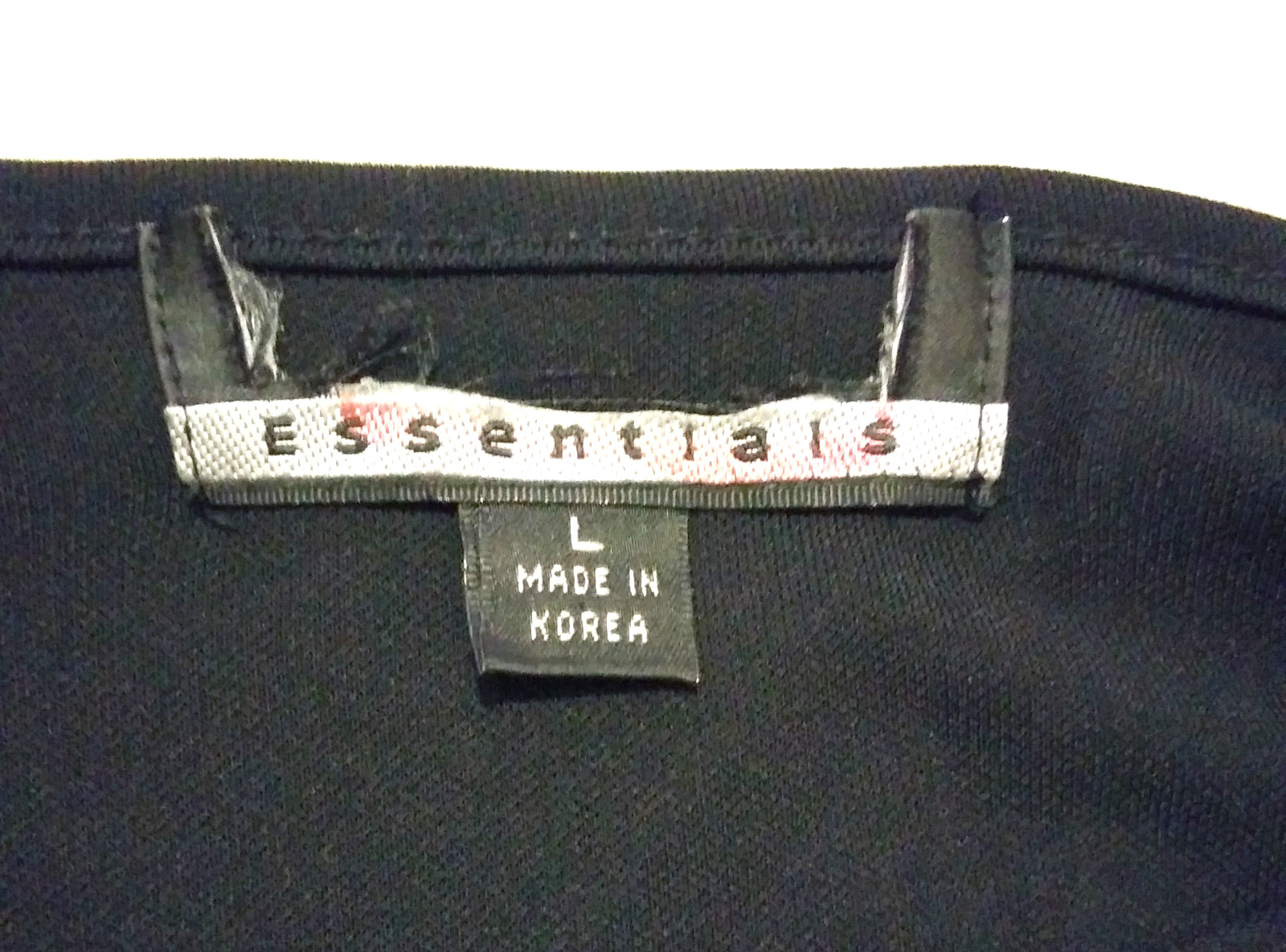 Essentials Black Sheer Single Button Cover Top Sh… - image 3