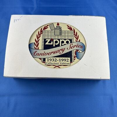 Complete New Unfired Set Of 6 ZIPPO Lighters 60th Anniversary 1932