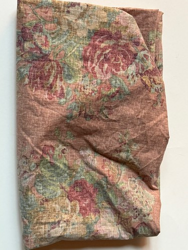 RARE Ralph Lauren MAURA *QUEEN FITTED Sheet Shabby Pink Chic FLOWERS Floral READ - Picture 9 of 16