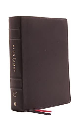 KJV, The King James Study Bible, Genuine Leather, Black, Red ... - - Image 3