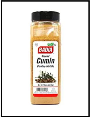 Badia Spices inc Spice, Cumin Seed Ground, No Preservatives, 16 on, Yellow Multi