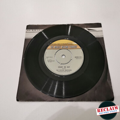 the foster brothers count me out 7'' vinyl record very good condition