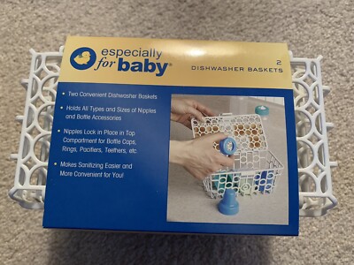 Especially for baby Munchkin Dishwasher Basket White 2 Pack Brand New