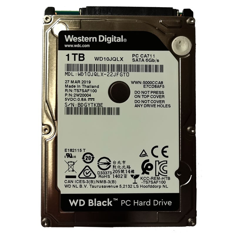 Western Digital 1TB WD10JQLX 7200RPM 32MB SATA Laptop HDD