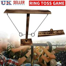 Hook and Ring Toss Battle Game Handmade Wooden interactive Drinking Games Toy