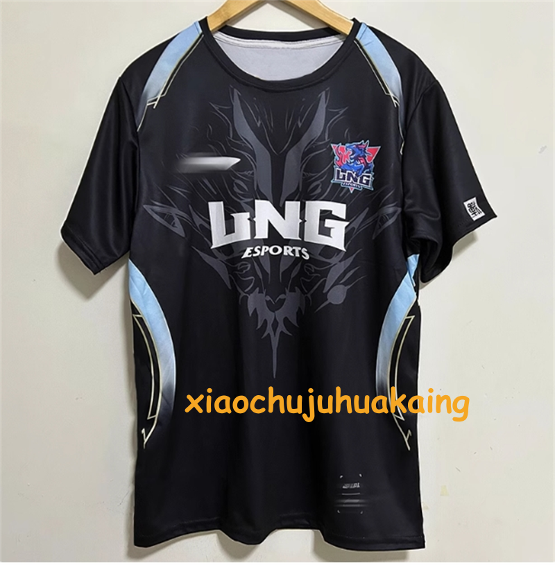 LOL 2024 LNG Team T-shirt LPL Uniform T-shirt LNG Esport S14 Mens