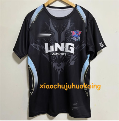 LOL 2024 LNG Team T-shirt LPL Uniform T-shirt LNG Esport S14 Mens Jersey TEE