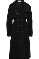Preen Line Mia Black Corduroy Trench Coat Bnwt S