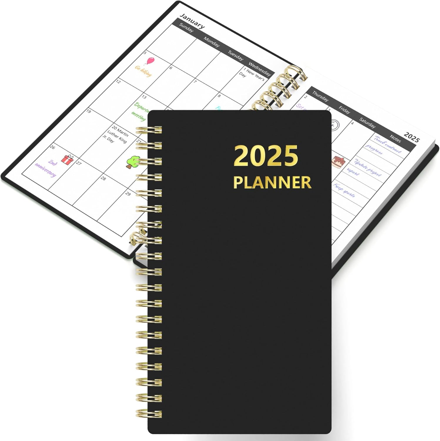 2025 Pocket Calendar Weekly and Monthly Planner, from January 2025 - December 20