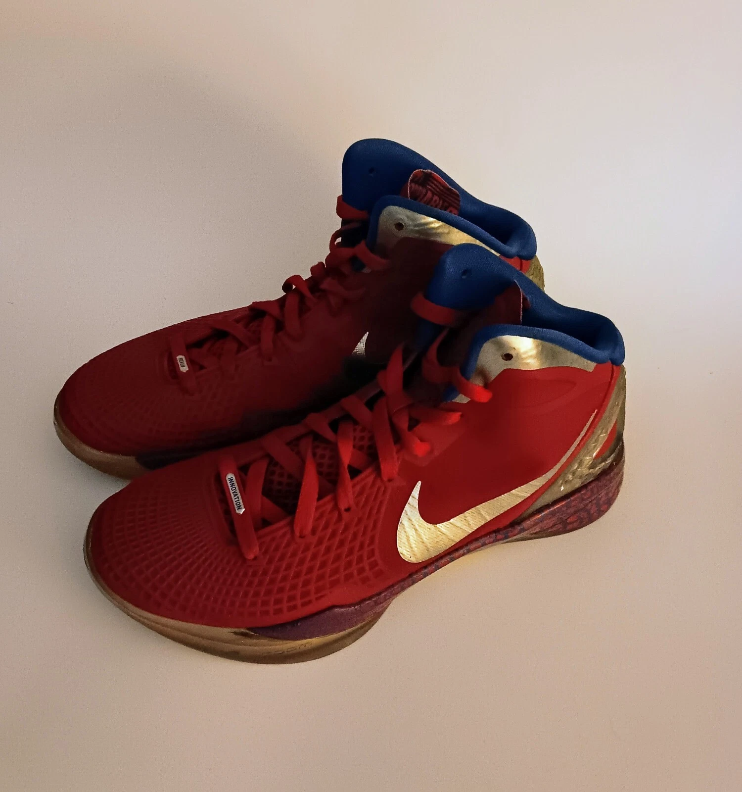 Chaussures de backetball Nike Zoom 2011 Supreme Red 469775 601 hommes 9 Royaume Uni 42,5